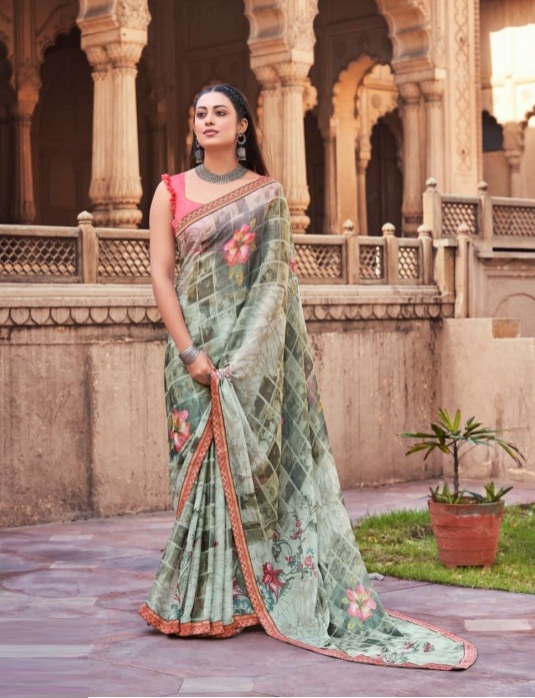 Saroj Delight 2 Festive Wear Brasso Designer Fancy Latest Saree Collection